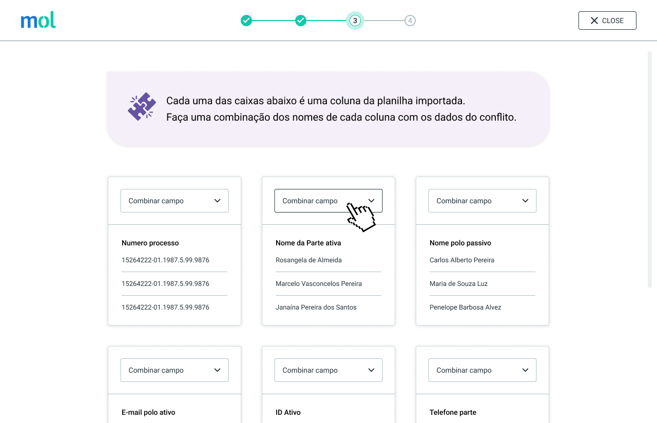 A interface de um sistema