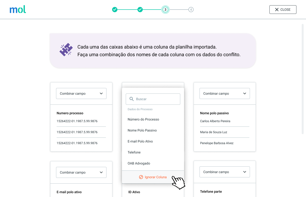 A interface de um sistema