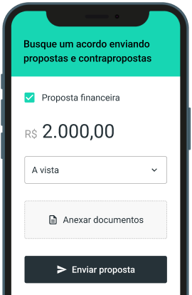 a cellphone showing an offer and a button to negotiate