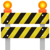 uma placa de obras